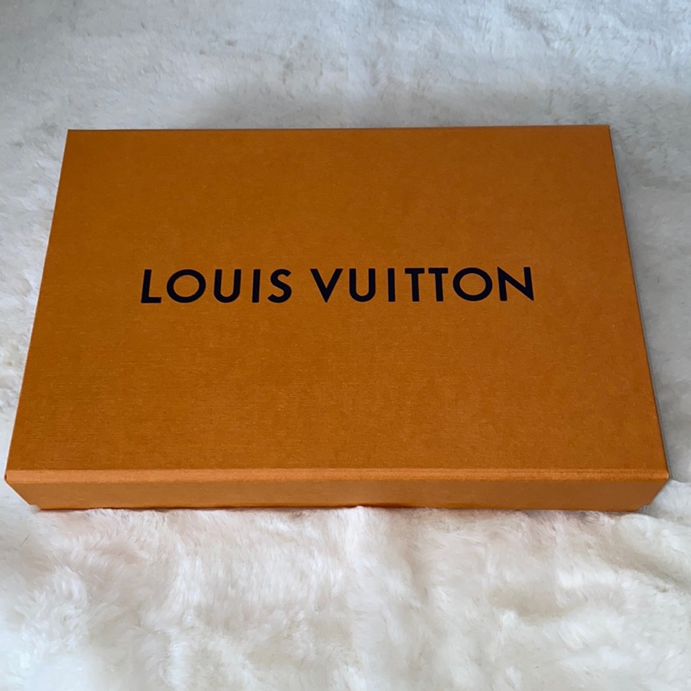 Luis Vuitton Gift Box With Gift Wrapping paper Inside.